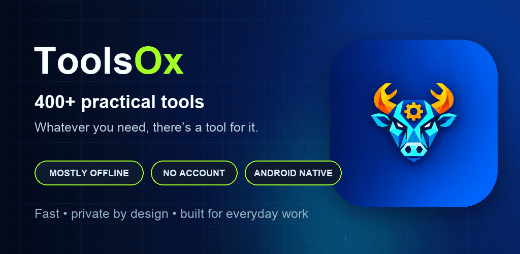 ToolsOx Android feature graphic